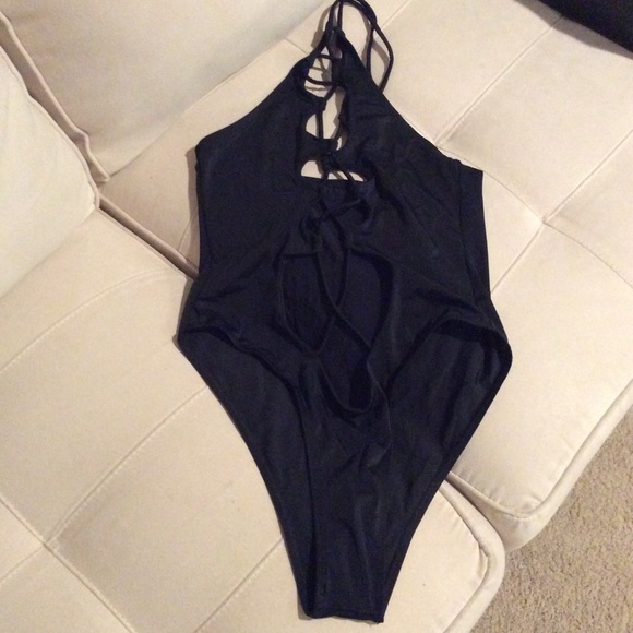 “NWOT” Hot One-Piece Black Swimsuit - Picture 1 of 3